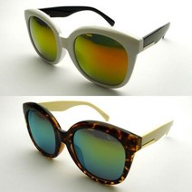 여자 여성 동그란 예쁜 원형 호피 화이트 가성비 다양한 패션 썬그라스 선글라스 534