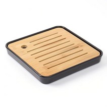 내추럴 우드 찻상 겸 퇴수기 차판 미니다구 다도구