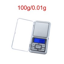몸무게측정기 채중계 목욕탕 스마트 체성분분석기 저울 0.01g0.1g 정밀 LCD 디지털 저울 500g3000g 차 베이킹 무게 저울을 위한 미니 전자 그램 무게 균형 저울, 100g-0.01g