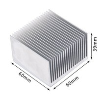캠핑용히터 캠핑용라지에이터1pc 알루미늄 합금 히트 싱크 냉각 패드 높은 전원 LED IC 칩 쿨러 라디에이터, A