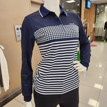 [슈페리어] 가을 이월상품균일가~~!! 스트레치성 이좋으며 구김이 잘 가지 않아 운동시나 데일리로도 입기 좋은 여성 가을 골프 티셔츠 L0Y1311 인천논현, 90, 네이비, 1개