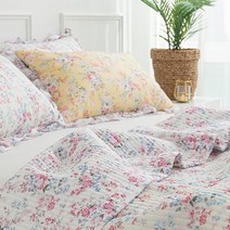 스프레드 줄누비 아이보리 단품 Q사이즈 이불 로즈빌 gistores*94357061tF, 본상품선택, 상세페이지 참조