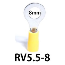 전선커넥터 케이블커넥터 링 케이블 스퀴즈 터미널 구리 와이어 커넥터 퀵 크림프 전기 키트 라운드 콜드 프레스 자형 플러그 조인트, 13.RV558 1000pcs