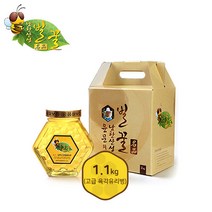 남한산성벌꿀농장 자연숙성 아카시아꿀 1.1kg (고급 육각유리병)