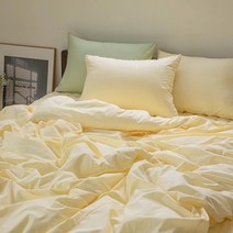 디저트 순면 100% 호텔식 이불커버, 레몬크림