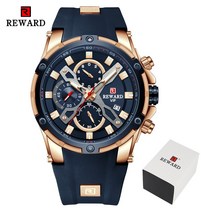 2021 New REWARD Mens 시계 블루 방수 탑 브랜드 럭셔리 크로노 그래프 스포츠 시계 쿼츠 남성 손목 시계 Relogio Masculino
