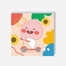 퍼즐피플 보석십자수 리틀/라인/카카오프렌즈, DIY 보석십자수 에이프릴 어피치 25x25cm, 1Ea
