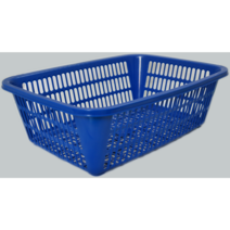 대영 사각광주리 플라스틱바구니, 적색, 특대