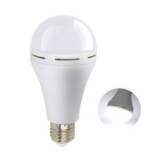 정전시 켜지는 비상 충전식 3500K 부드러운 백색 전구 1200mah 9W LED, 12W-White_2PCS