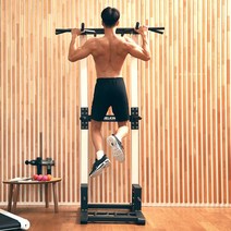 멜킨스포츠 치닝디핑 젠틀마스터 가정용 철봉 실내 턱걸이 운동 헬스 기구 홈트 딥스 친업 머신, 그레이쉬 카키, 젠틀마스터 (방문설치)