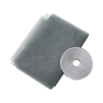 미닫이롤 현관 방법 자바라 현관주름 방충망 안전망 1.5x2m1.3x1.5m 접착 룸, 협력사, 회색, 1.3x1.5m