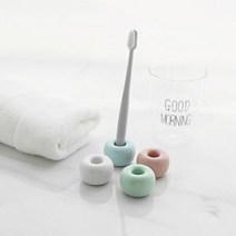 리빙셀렉트 도자기 칫솔꽂이 칫솔홀더, 핑크