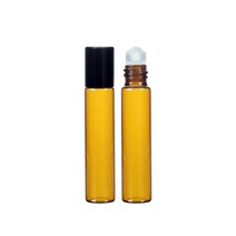 갈색 롤온 향수 공병 롤러볼 오일 화장품 차광 유리 용기, AI블랙캡 브라운5ml