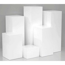 촬영용 전시대 작품 스튜디오 사진박스 제품 받침 진열대, 40x40x50 흰색