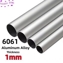 알루미늄파이프 알루미늄 파이프 1mm 두께 3-30mm OD 스트레이트 240mm 490mm 긴 원형 6061 합금 튜브, 45.OD 20 x ID 18mm  24cm 1pcs