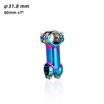자전거 스템 ztto mtb 파워 핸들바 줄기 cnc 60mm 90mm 다채로운 오일 매끄러운 줄기 31.8mm 핸들바 xc am enduro 합금 cnc ac 부품, 7도 80mm