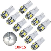 차량용램프 LED안개등 w5w t10 canbus LED cob reverse 조명 car 5 smd marker lamps 사이드 턴 시그널 리어 턴 라이트 주차 전구 자동, 초록