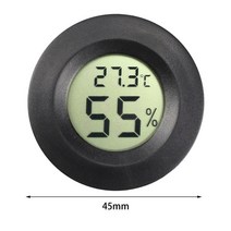 미니 소형 디지털 실내 온도 습도 측정기 정확한 습도계 온도계, [06] Black