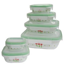 코렐밀폐용기 미제 루즈트리오 냉장고용기 사이즈선택, 정사각 대-825ml, 1개