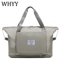 여행용 세트 다기능 접이식 여행 가방 여성용 방수 토트 수하물 대용량 더플 백 핸드백, [04] GRAY