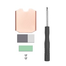 스팀 데크 게임 M2 NVME 2230 SSD 구리 라디에이터 패드 키트 용 방열판, 한개옵션0
