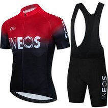 스페셜라이즈드 전기자전거 2023 INEOS 사이클링 빕 숏 남성용 산악 자전거 저지 의류 여름 컴플리트 레이싱 퀵 드라이 스포츠 세트 145424, Asian size - L, INEOS 19