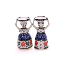 [포트메리온 매장] 아티스티나 폴란드 인형촛대B 2p(남1p+여1p) /캔들촛대/장식용촛대/도자기촛대, 1965X