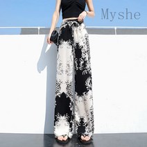 [Myshe]여름 여성 와이드 꽃무늬 치마바지 SheFEI816KTK8
