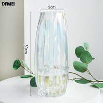 DFMEI 유리 꽃꽂이 오브제 이케아꽃병 다이소, A타입 화이트