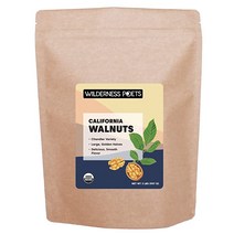 수입견과 Wilderness Poets 캘리포니아 호두 - 유기농 생 챈들러 가보 품종 황금색 금발 반쪽 대용량32온스 2파운드, [01] 5파운드(4개들이 팩)