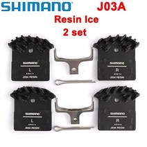 Shimano-J03A J05A J04C 브레이크 패드 DEORE SLX XT 레진 메탈 쿨링 핀 아이스 테크 마운틴 M7000 M785, 02 J03A  2 SET