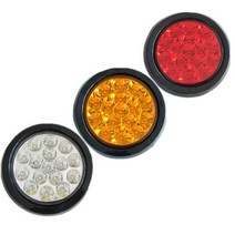 대성부품 트럭 12V 24V LED 데루등 2구 3구 C-000 트레일러 추레라 샷시 윙바디 카고 화물차 대형트럭 테일램프 후미등 개조용 캠핑카 캠핑 원형 브레이크등 중국 수입 덤프 리어램프 벤츠 볼보, 1개