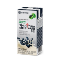 연세두유 고소한 검은콩 & 고칼슘 두유, 200ml, 8개