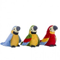 똑같이 따라 말하는 쟁이 앵무새 인형 완구 작동 기능 어른들이좋아하는 목소리녹음 동물, 그린