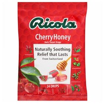 Ricola Cherry Honey Throat Drops 리콜라 체리 허니 캔디 목캔디 24개입 6팩