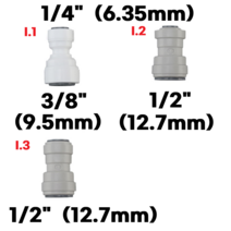 ((변환피팅))물도사 정수기 부품 밸브 어댑터 변환 나사- L형 I형 T형피팅, I형.2(6mm,12.7mm)