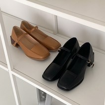 슈니슈 뷰티 버클 통굽 메리제인 5cm 2colors