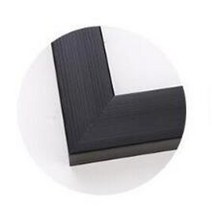 캔버스틀 켄버스 프레임 원형 타원 정왁구 나무 벽, 검은색, 50x50 내부 크기