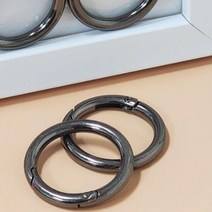 오픈형 원형고리 O링 가방연결 금속 키링 오링 메탈 고리 회색 컬러