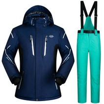남성 빅사이즈 보드복 방수 스키복 네이비