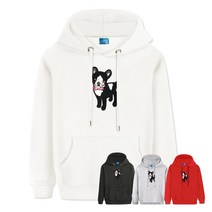 엘라모 기모H 부클보스턴테리어 후드 빅사이즈 M~4XL