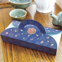 자체브랜드 꽃자수 답례떡 손잡이상자 - 3구(대) 195x85x30