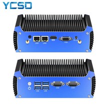 미니 pc ycsd 산업용 인텔 코어 i7-5500u 2x rs-232 직렬 포트 듀얼, 코어 i3-5005u 2lan, 8g 램 128g ssd 와이파이