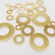 GB97 DIN125 솔리드 황동 구리 플랫 와셔 20/100 개 M2 M2.5 M3 M4 M5 M6 M8 M10 나사 볼트용 일반 개스킷, [09] 20pcs M12x24x1.5mm