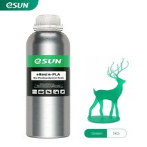3D 프린터 펜 레진 부품 노즐 ESUN 식물 기반 405nm 생분해 성 PLA 수지 광자 LCD 3D 프린터 인쇄 재료 UV, 회색-1kg, 협력사