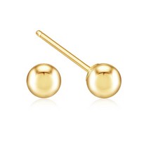 [KT알파쇼핑][NeeGee] 14K GOLD 3mm 골든볼 이어링