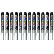 문화연필 블랙보드마카 12p, 흰색, 1타 12개입