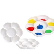 유아용 물감놀이 7칸 꽃팔레트 넓은칸 오감발달 어린이집 교구 엄마표 창의력