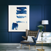 [그림닷컴]From Winds 이우환 대형작품(액자포함), 원목띠움화이트