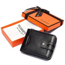 RFID 남성용 지갑 카드 홀더 미니 가죽 동전 주머니 다기능 보관 가방 고급 포트폴리오 포트모니